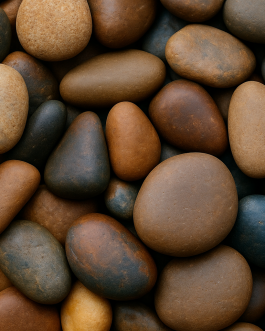 1 Ton Multi Red Natural Pebbles (50 x 20Kg bags)