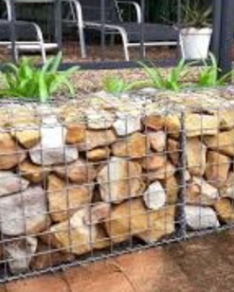 Gabion Basket 1m x 1m x 0.5m (Galvanized 2.7mm Weldmesh)